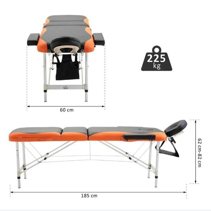 Marquesa alumínio portátil - carga 225kg