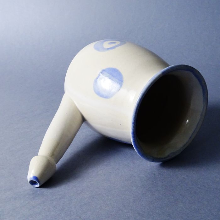 ceramika autorska sygnowany dzbanek gliniany