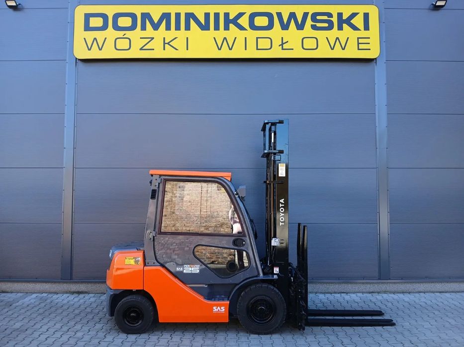 Toyota 02-8FDF25  wózek widłowy 2020R. DIESEL duplex kabina WYNAJEM SPRZEDAŻ SERWIS