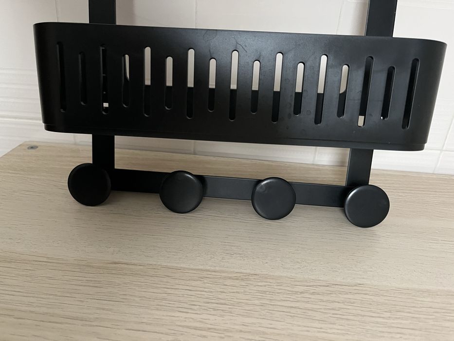 Prateleira preta de chuveiro NOVA