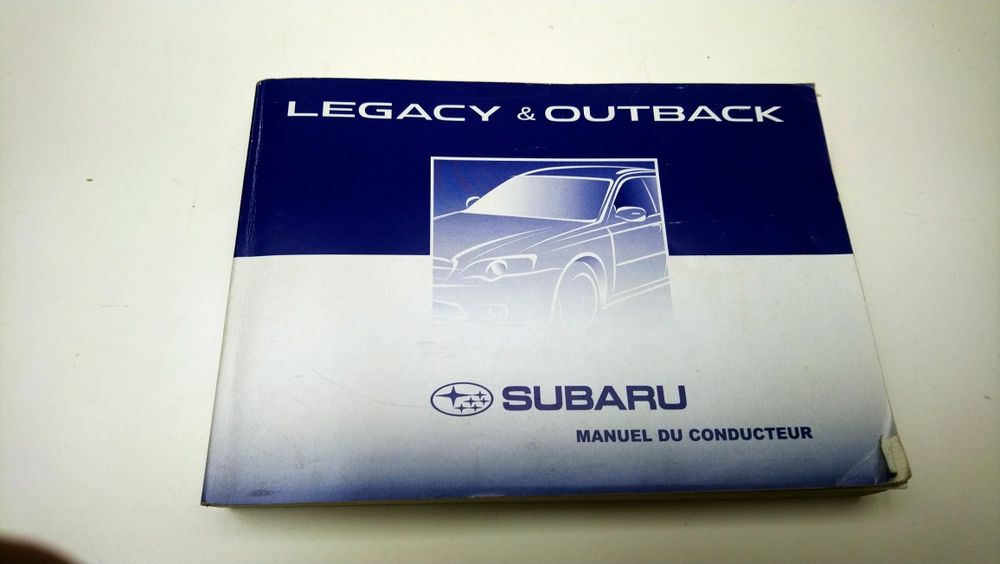 Instrukcja Subaru OUTBACK 2008