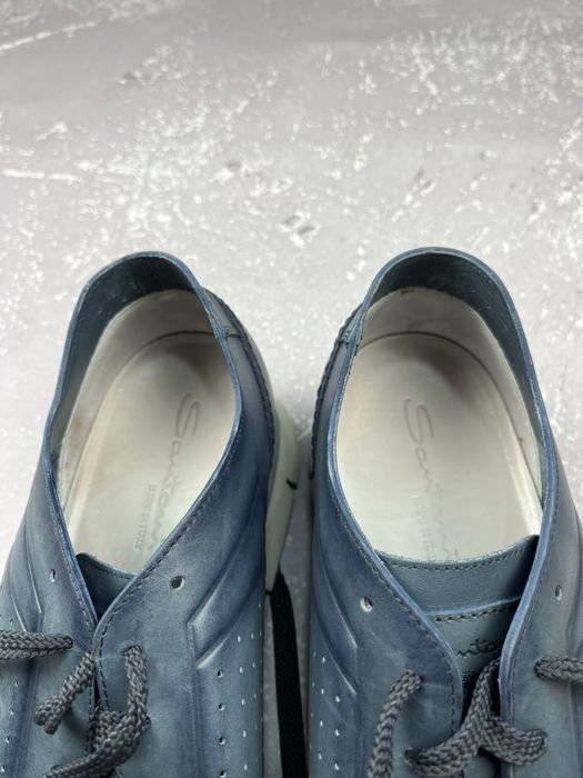 Кросівки Santoni Smooth шкіряні Made In Italy класичні Італія