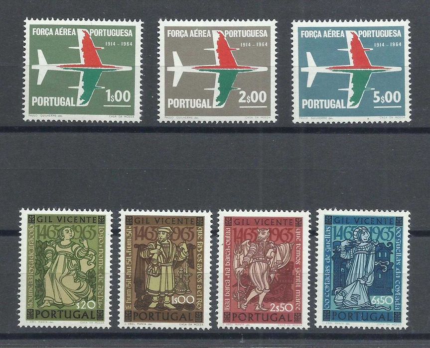 Selos portugueses – Ano completo de 1965, 26 selos como novos