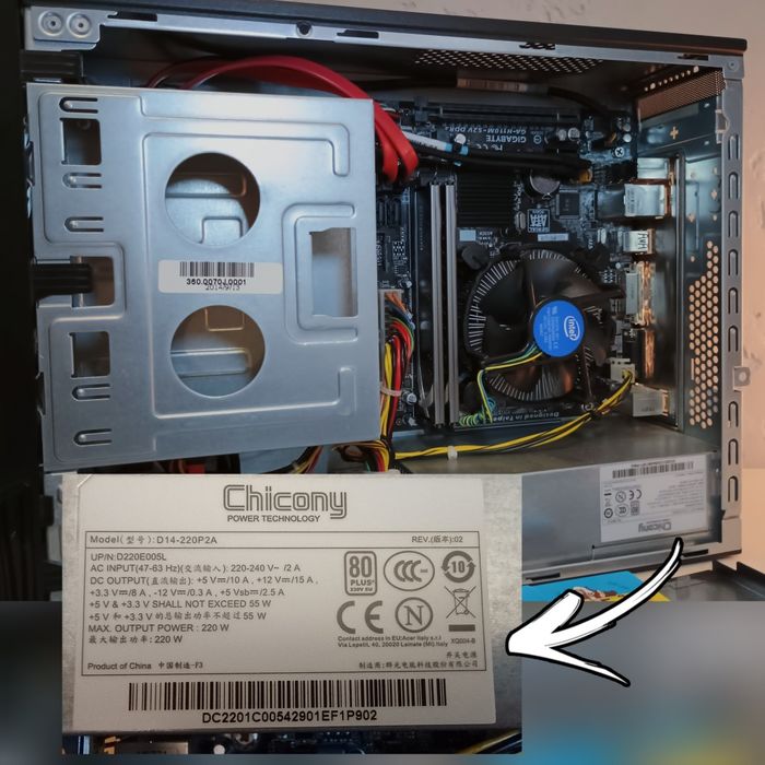 Міні ПК (s:1151 i3-7100, 8ram, NEW ssd 128gb, hdd 500gb)