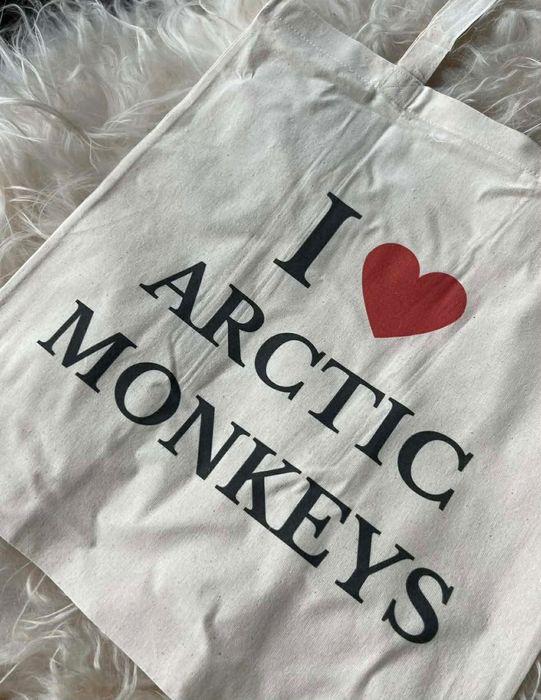 Torba bawełniana torebka tote bag cotton bawełna beżowa arctic monkeys