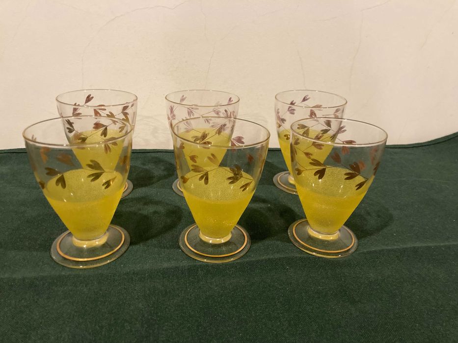 Copos antigos * Amarelos e Rosa