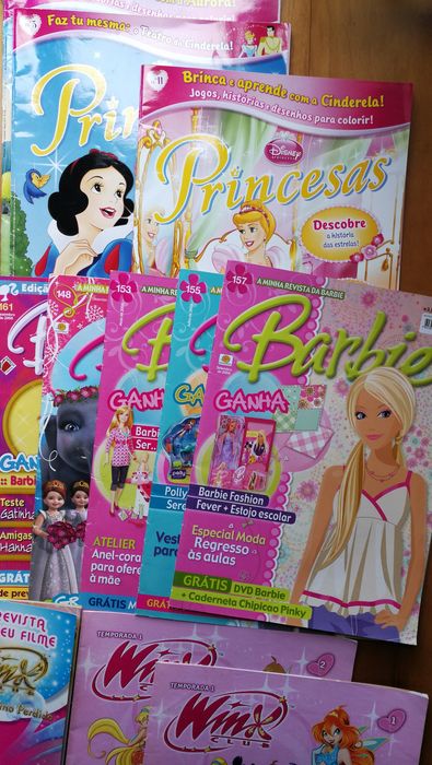 Revistas Winx, Barbie, Princesas