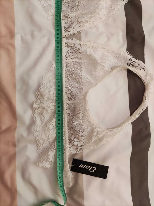 Etam daisy- biustonosz z trójkątna miseczka ecru/mleczny S/M