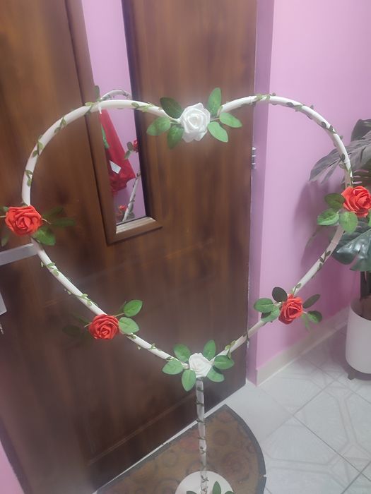 Serce dekoracja na ślub