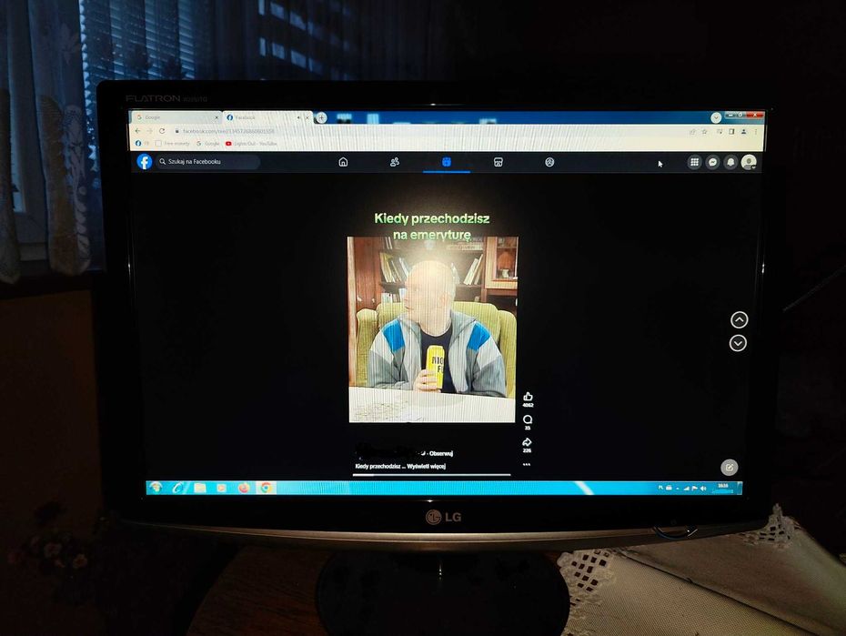 Monitor  LG 22 cale