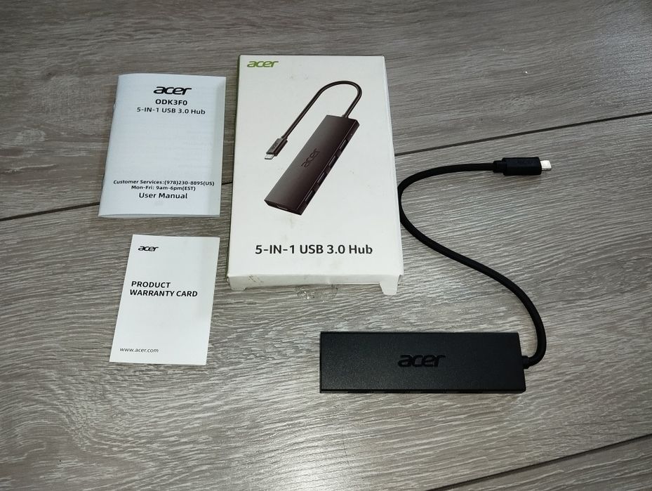 Hub Acer 5 in 1 nowy