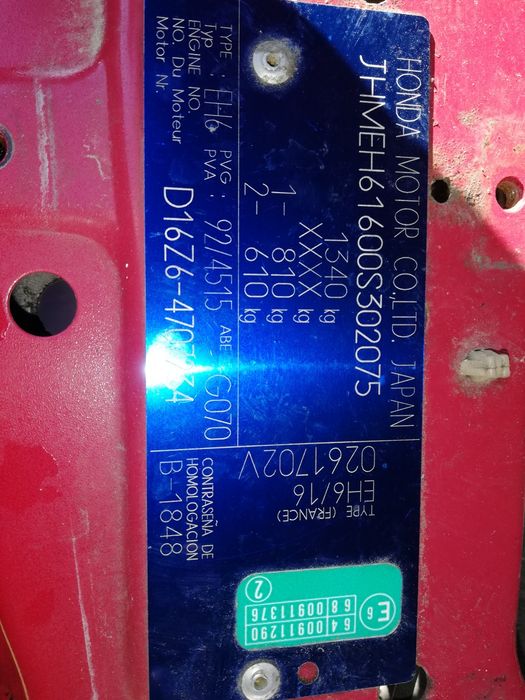 Crx Del Sol zderzak tyl