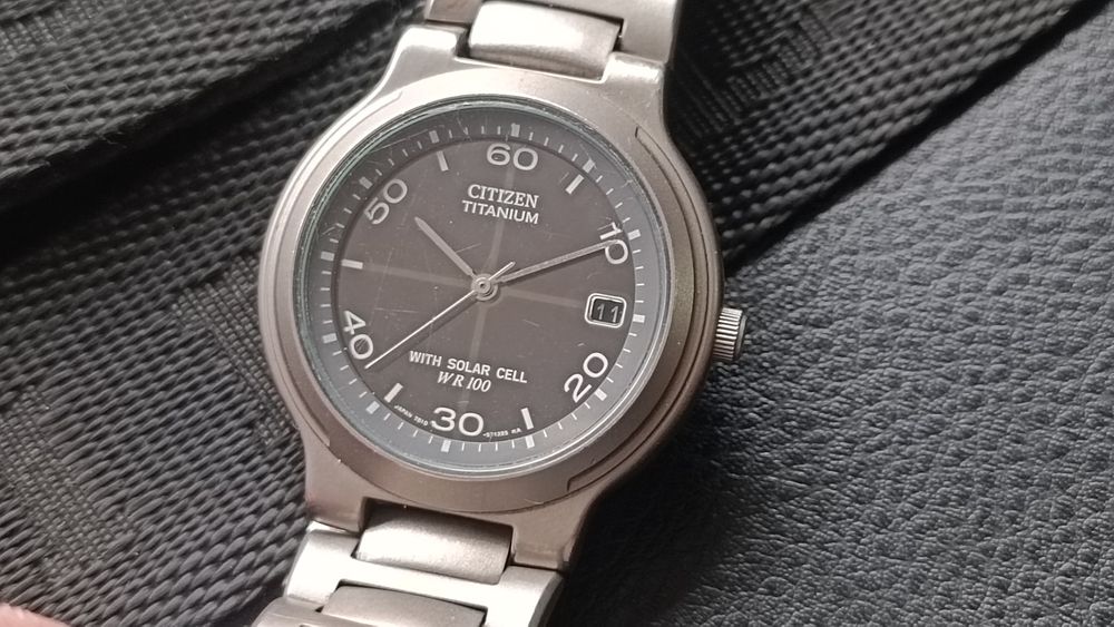 Годинник часы Citizen Solar Titanium Eco drive Japan