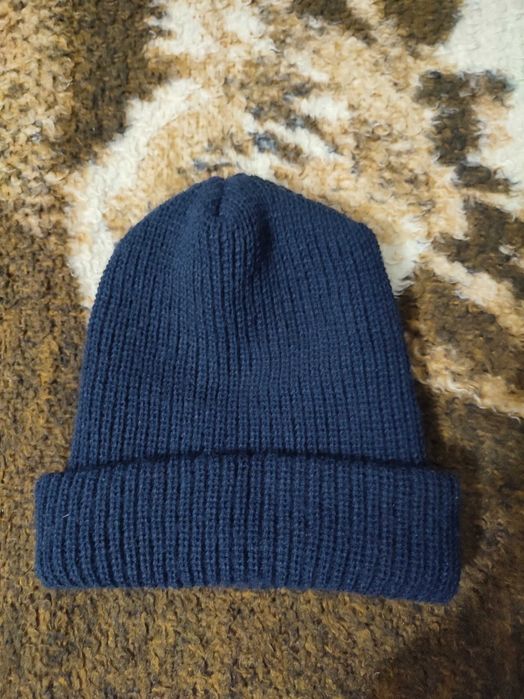 Шапка мужская синяя