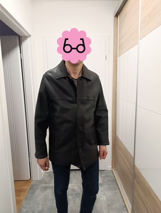 Kurtka skórzana skóra naturalna czarna