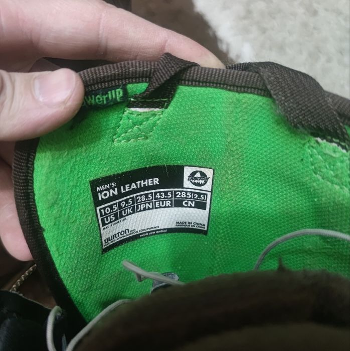 Черевики для сноуборду Burton ION Leather. Шкіра.  42.5-43.5 (27.5см)