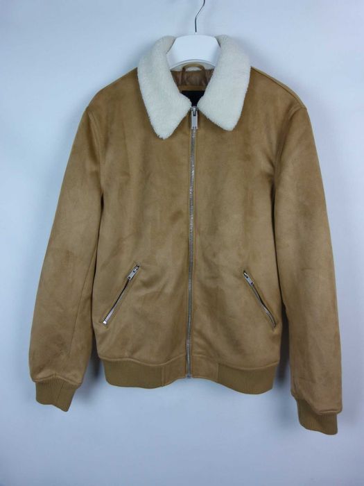 River Island lekko ocieplana zamszowa kurtka / M