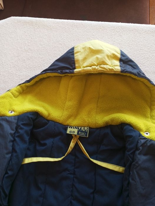 Теплий дитячий комбінезон 68р(3-6міс) + шапка і шарф