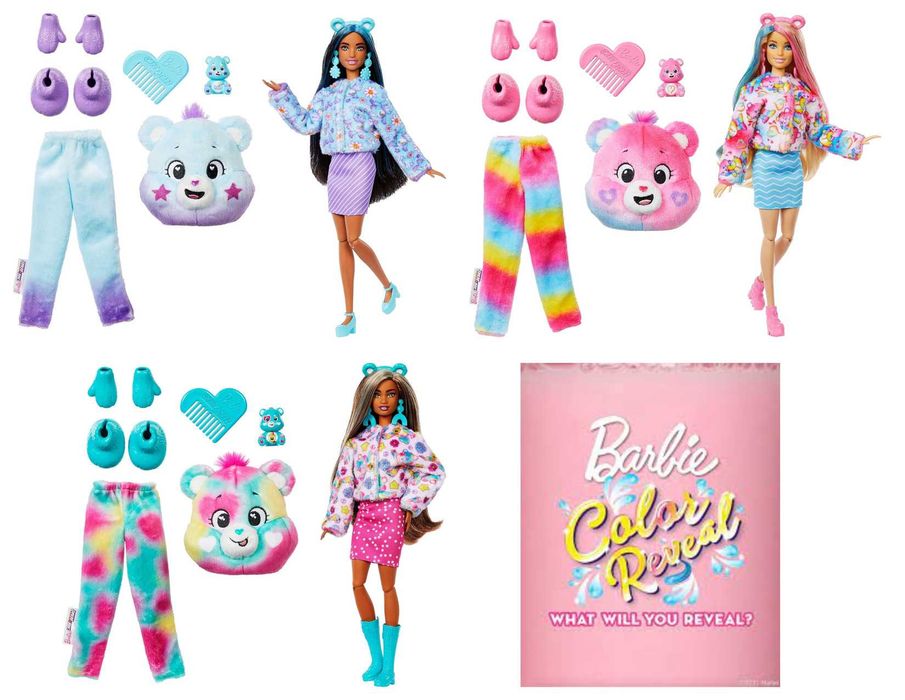 Кукла Барби Мишка Единство Новая серия Barbie Cutie Reveal Care bears