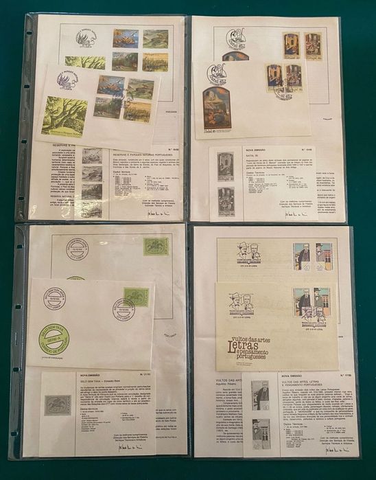 Sobrescritos de 1º dia de circulação dos CTT (FDC’S) - 1985