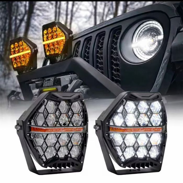 Lampy robocze 2 szt Halogeny LED 5.75" Jeep Wrangler Homologacja E24