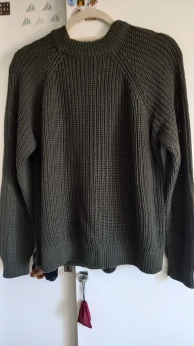 Camisola verde escuro com bolso preto em pelica - S - Tiffosi