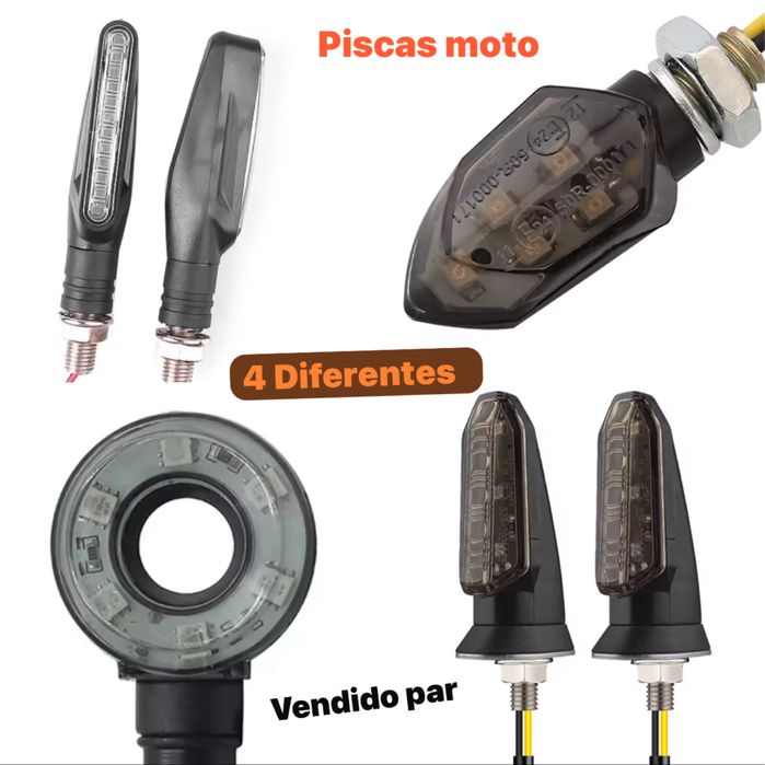 Piscas Led Moto vários modelos - Novo