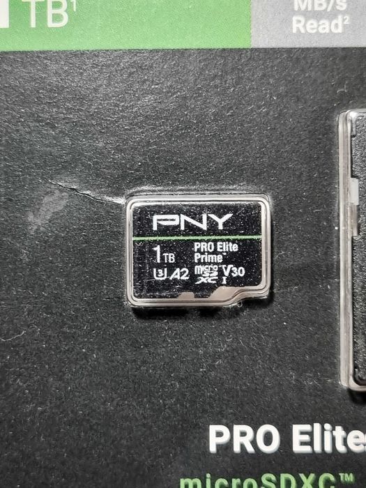 Карта памяти 1TB PNY PRO Elite Prime microSDXC (200MB/s/150MB/s, A2, V30, U3) Новая, оригинал из США