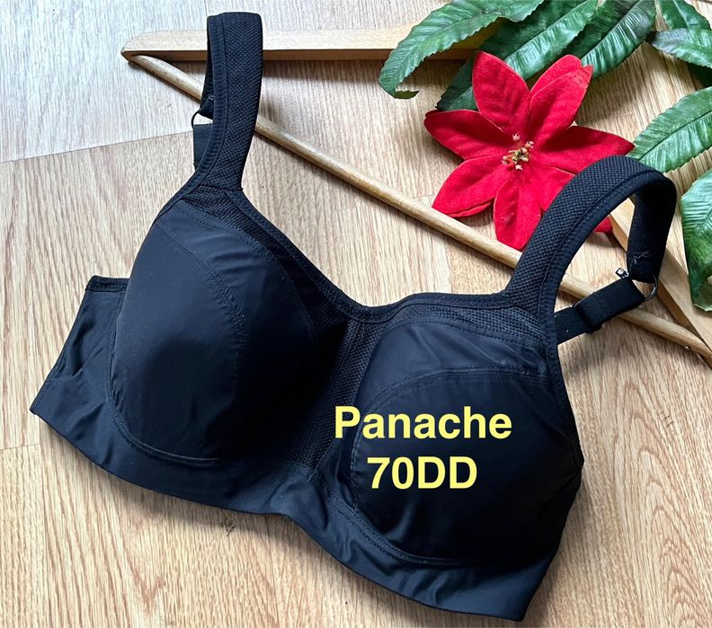 Panache biustonosz sportowy 70DD czarne na siłownię