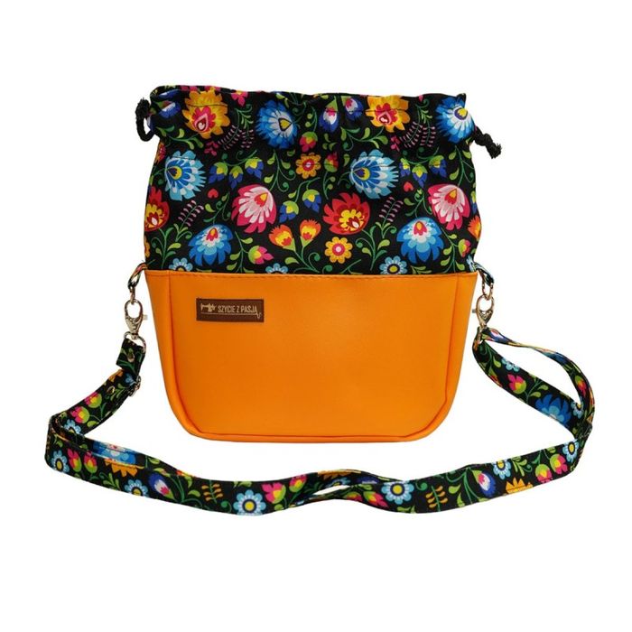 Torebka Czarny Łowicki Mała Sakiewka