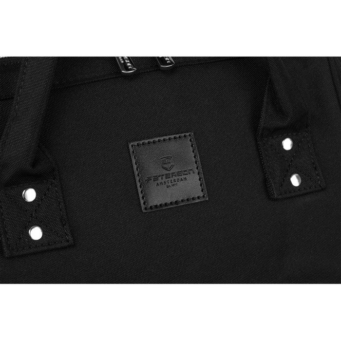 plecak miejski dla mamy z uchwytami na wózek czarny - peterson