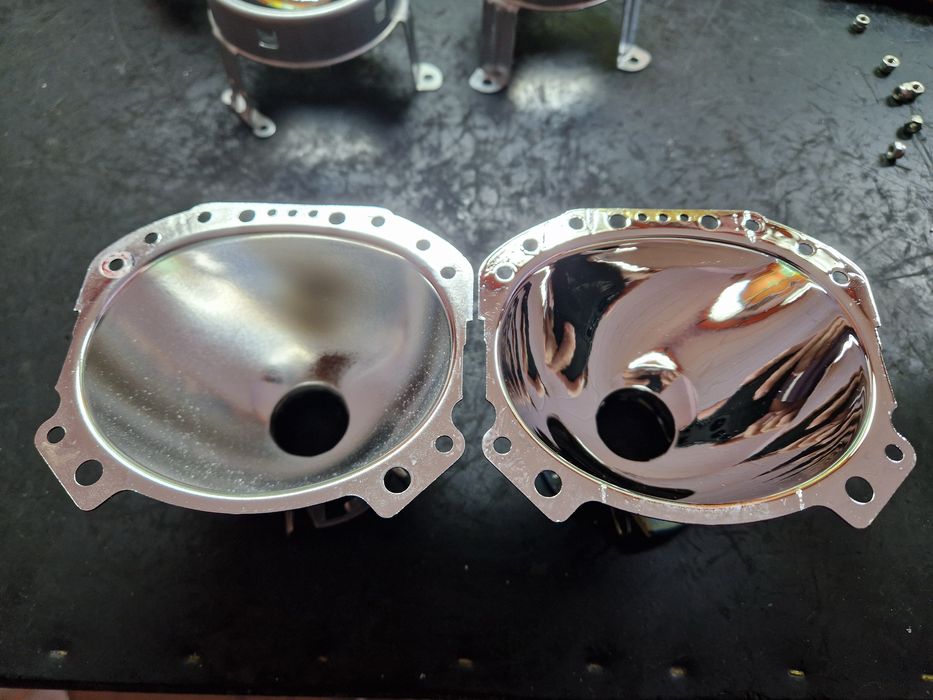 Reflektory lampy po regeneracji BMW E60 E61 bixenon xenon