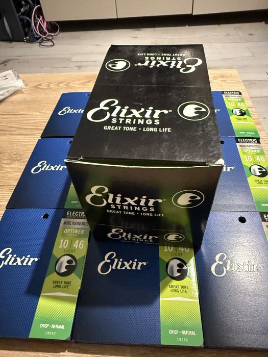 5 paczek Oryginalne struny Elixir OptiWeb 10-46 z polskiej dystrybucji