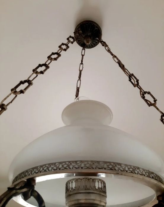 Candeeiro de tecto em estanho