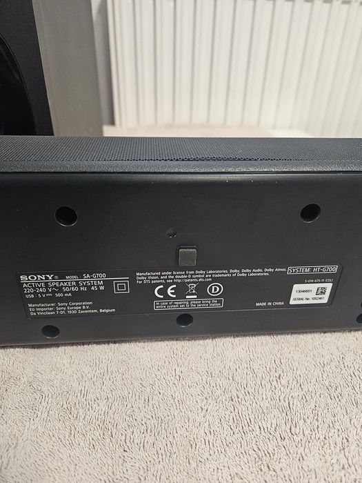 Sprzedam zestaw soundbar SONY.