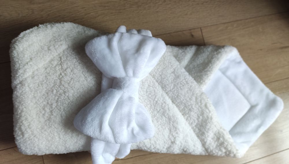 Конверт-плед Тедді. На виписку, на хрестини