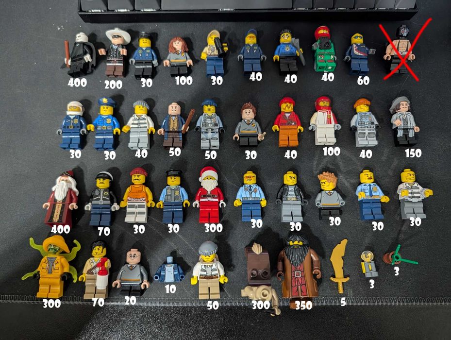 Оригінальні мініфігурки LEGO поштучно — Harry Potter, DC, Ninjago, City