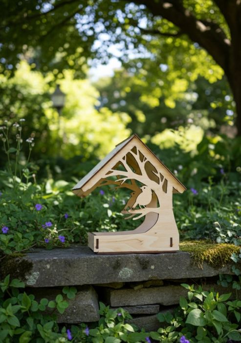 Годівничка для птахів з дерева