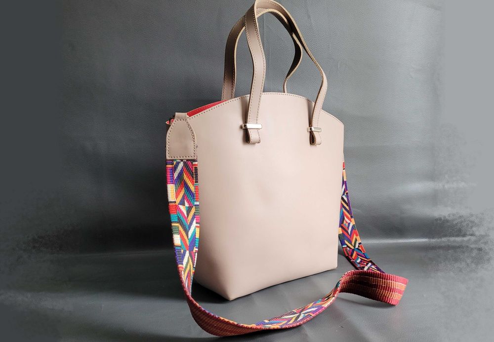 Сумка шоппер кожаная женская /Италия/