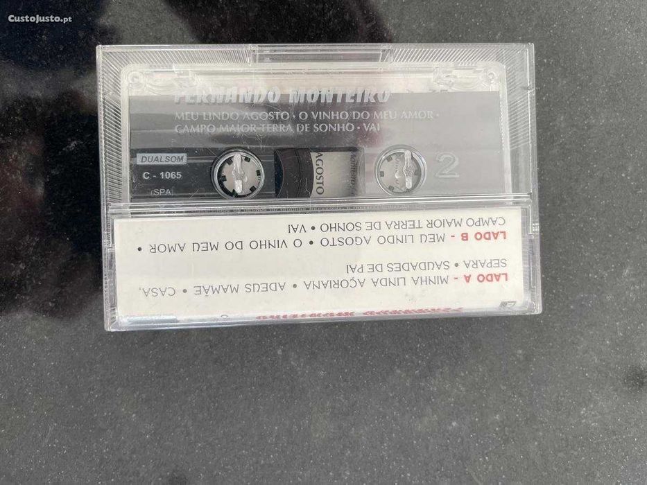 Cassette Musica Popular Portuguesa Fernando Monteiro "ADEUS MÃE"