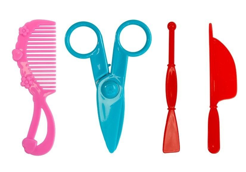 Zestaw Fryzjerski Ciastolina Walizka 30 Elementów