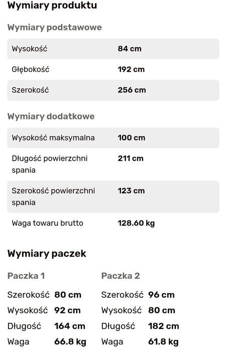 Narożnik ARYA  jasnoszary nowy