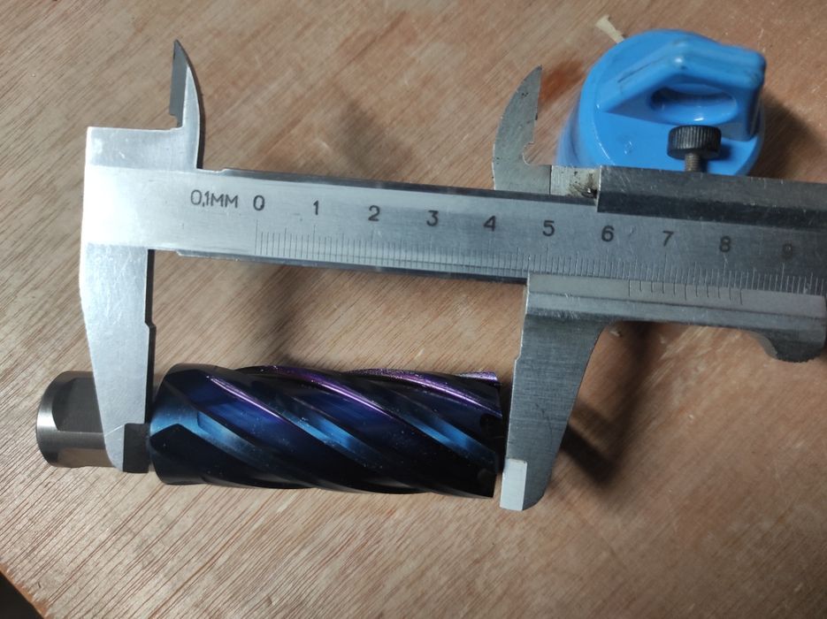 Wiertło frez trepanacyjne wiertło koronowe z uchwytem  weldon 3/4" | b