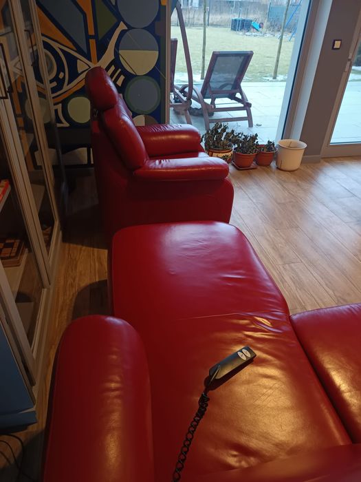 Narożnik/ sofa skórzana Möbel Heinrich plus fotel