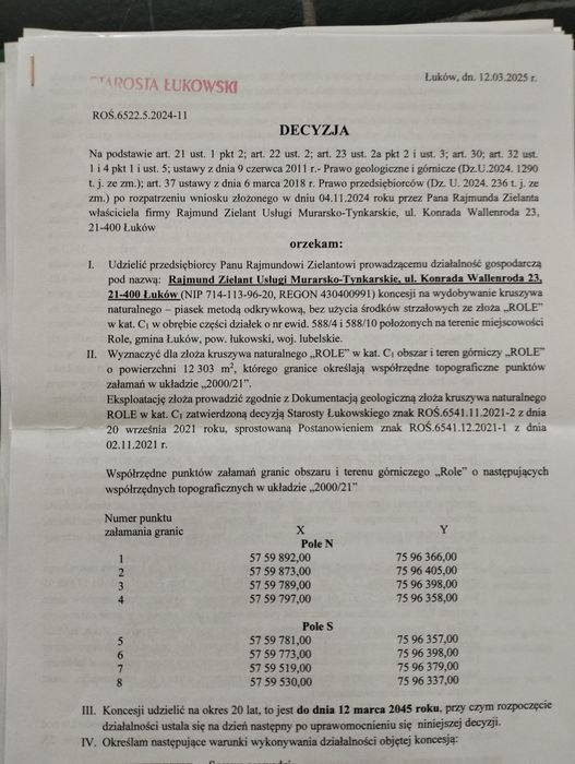 Sprzedam pole/kopalnię