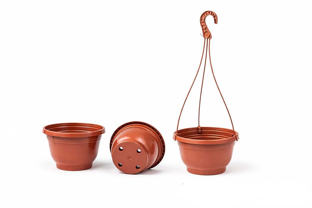 Підвісні горщики для квітів оптом | Для балкону, саду, кафе | UA / PL