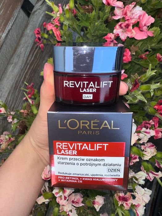 Krem Loreal Revitalift laser na dzień nowy na zmarszczki do twarzy