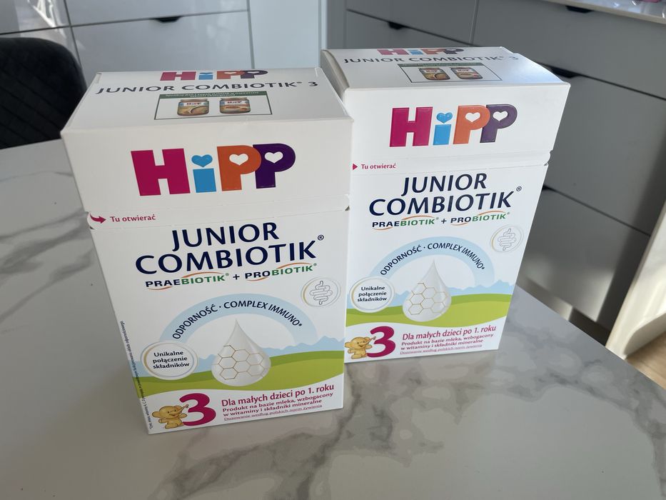 Dwa opakowania HIPP Junior Combiotik 3