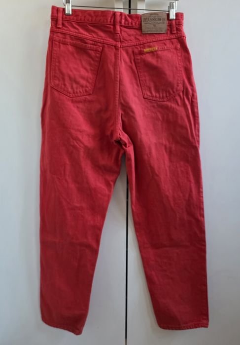 Edwin Japan Jeans męskie spodnie Newton Slim  34x30 czerwone