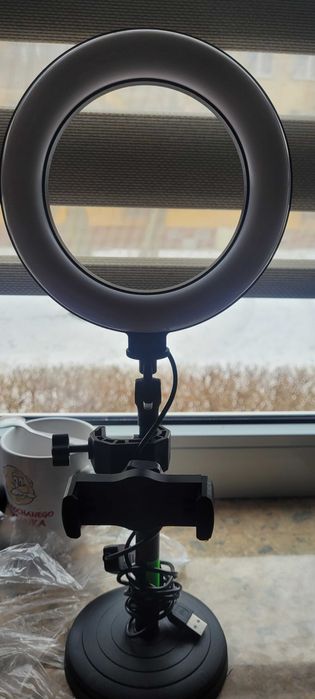 Zestaw do vlogowania,lampa led,uchwyt na telefon